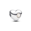 Pandora Moments Charm Cœur Gravable Nacre de Synthèse 794161C06