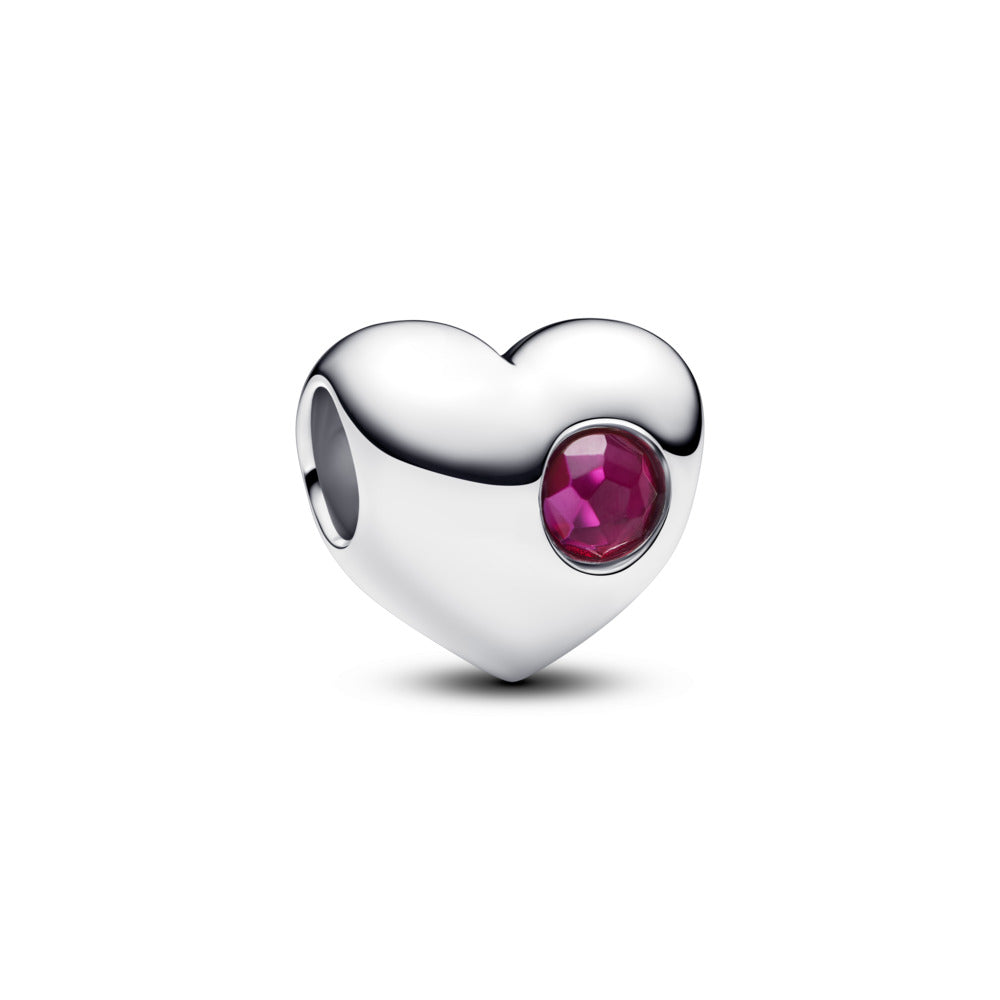 Pandora Moments Charm Cœur Gravable Rouge Vif 794161C07