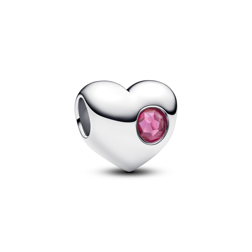 Pandora Moments Charm Cœur Gravable Rose Phlox 794161C10