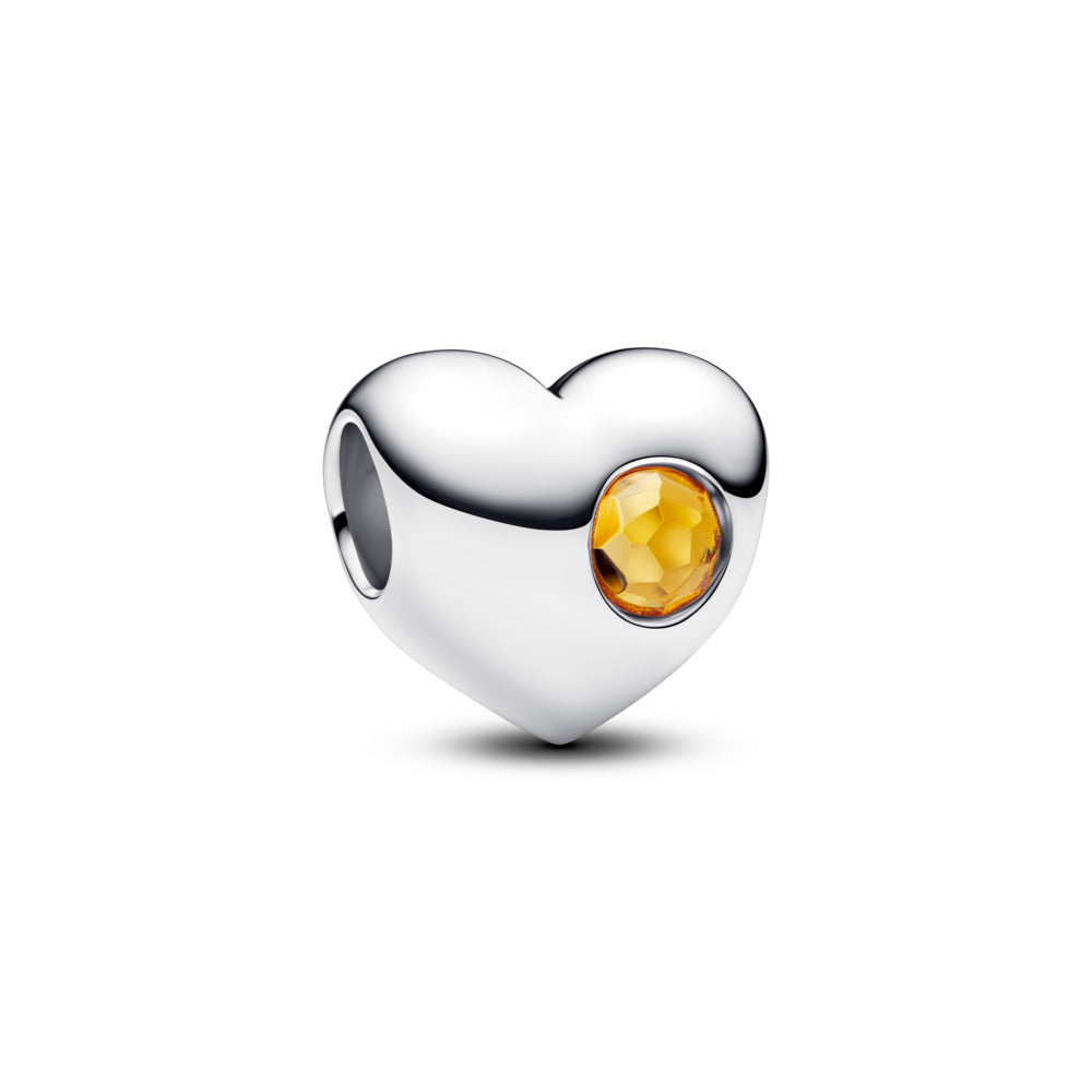 Pandora Moments Charm Cœur Gravable Couleur Miel 794161C11