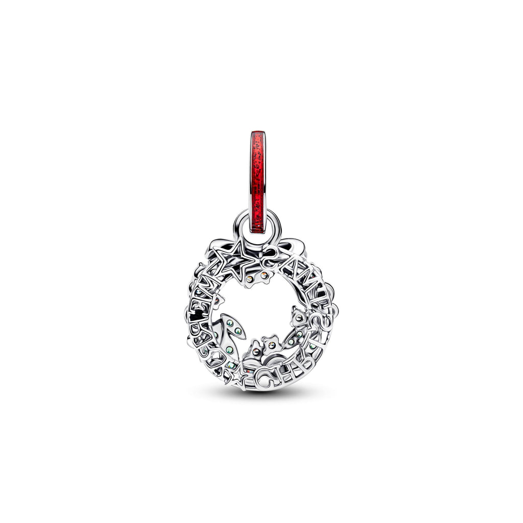 Pandora Moments Charm Pendant Double Couronne de Noël 794238C01