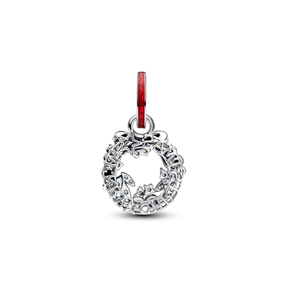 Pandora Moments Charm Pendant Double Couronne de Noël 794238C01