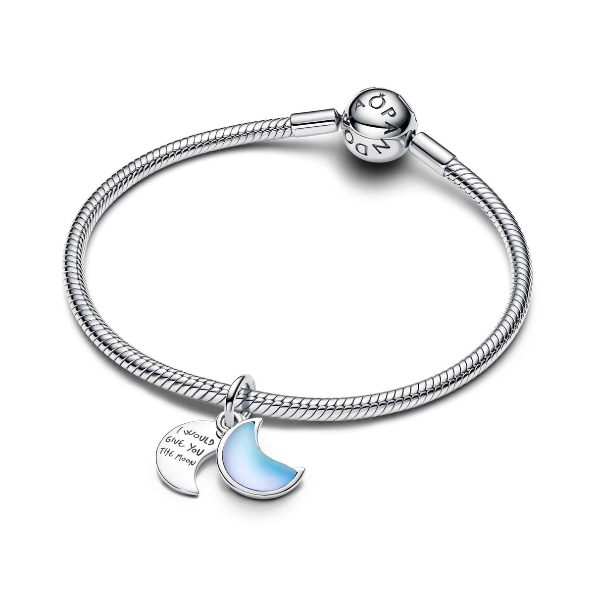 Pandora Moments Charm Pendant Double Croissant de Lune 794272C01
