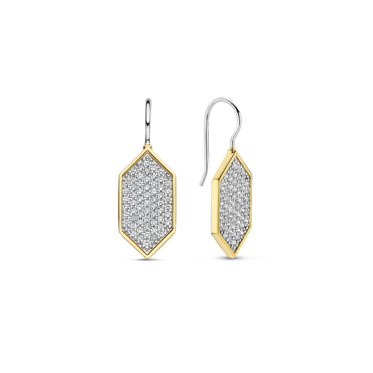 Ti Sento Milano Boucles d'oreilles pendantes Lune et étoiles 7942ZY
