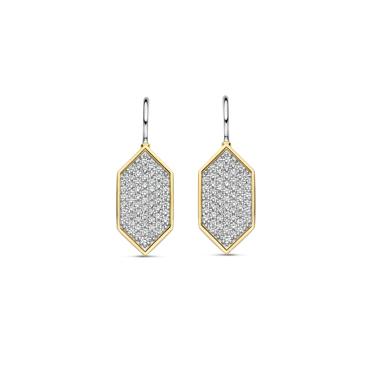 Ti Sento Milano Boucles d'oreilles pendantes Lune et étoiles 7942ZY