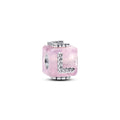 Pandora Moments Charm Cube Love Verre de Murano Rose 794433C01