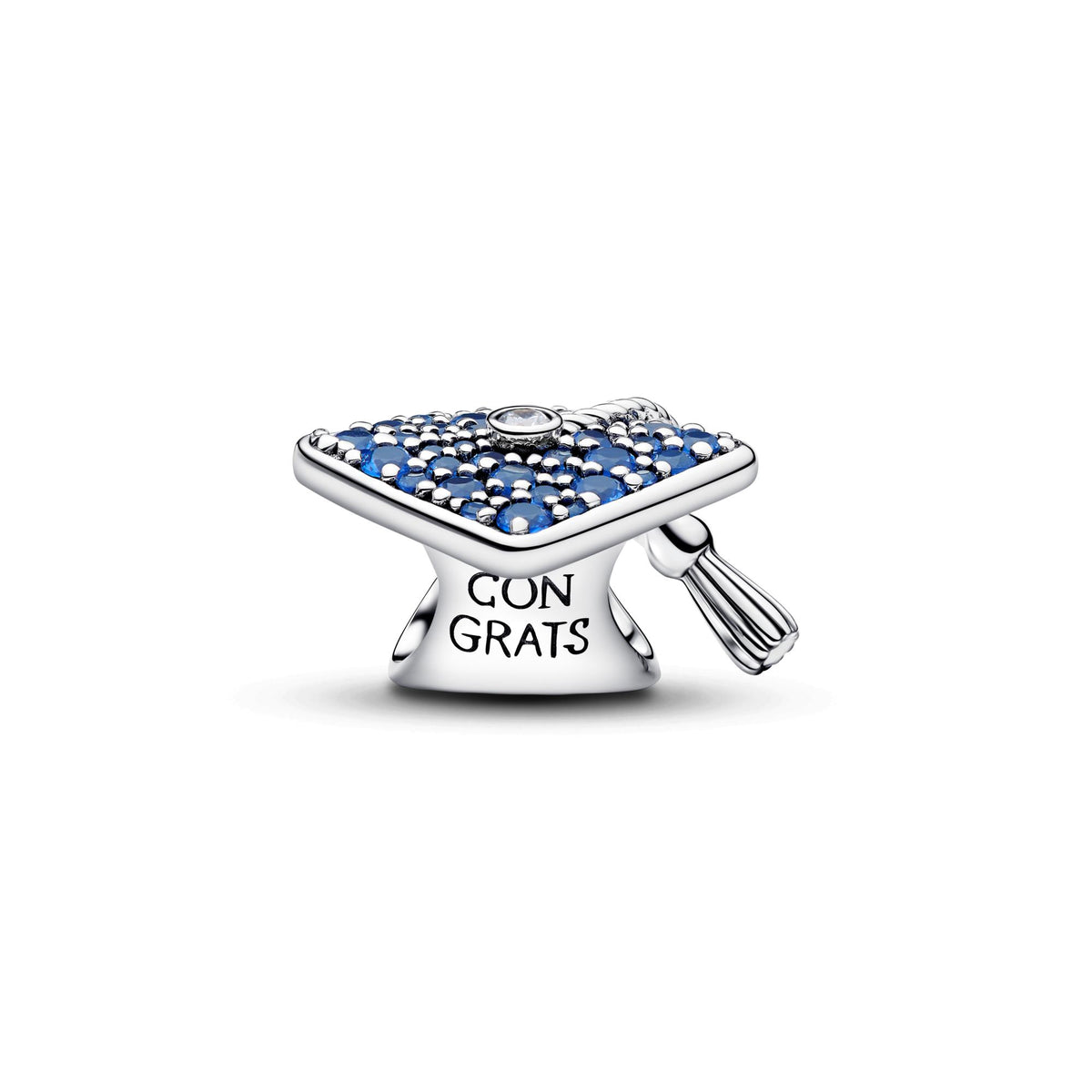 Pandora Moments Charm Toque de Diplômée 2026 Bleu Scintillant 794461C01