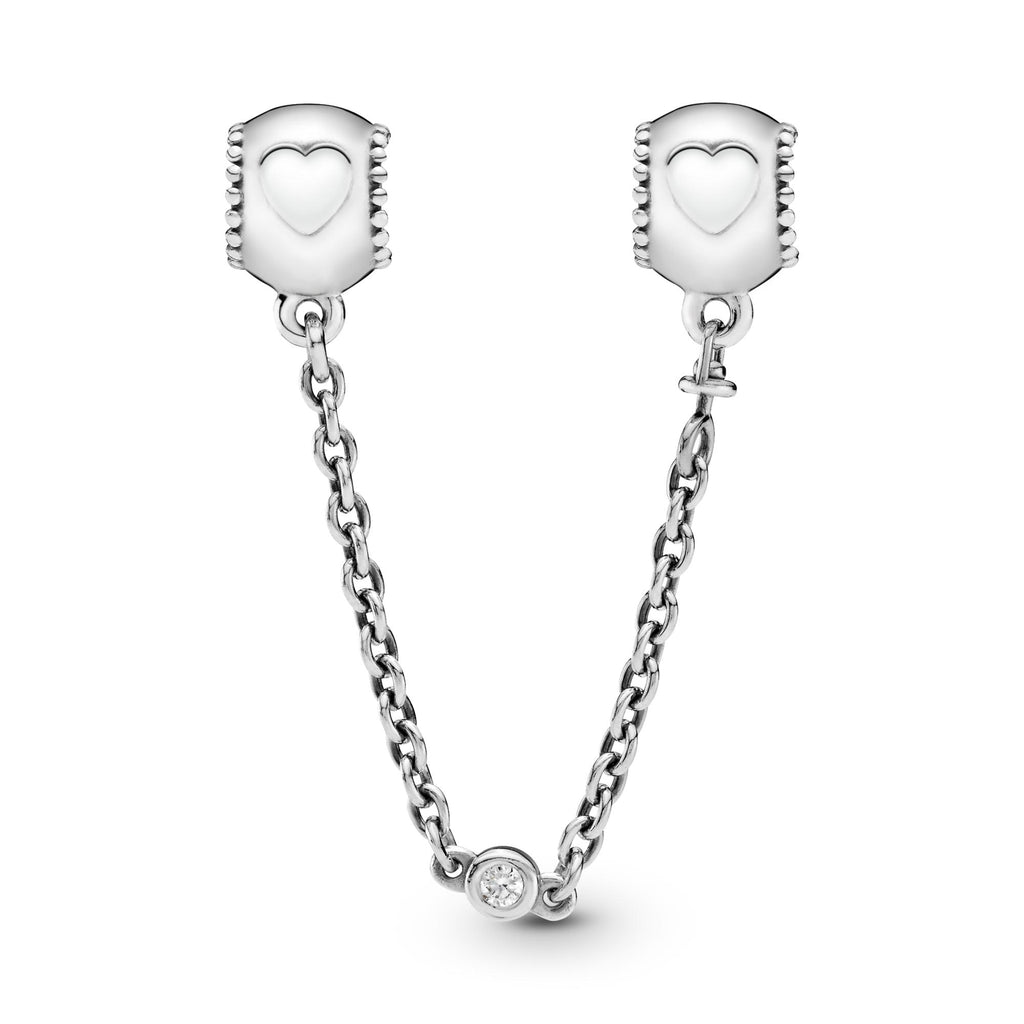 Pandora Moments Charm Clip Chaîne de Confort Cœurs En Relief 796457CZ-05