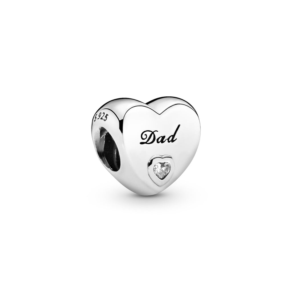 Pandora Moments Charm Cœur Papa 796458CZ