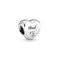 Pandora Moments Charm Cœur Papa 796458CZ