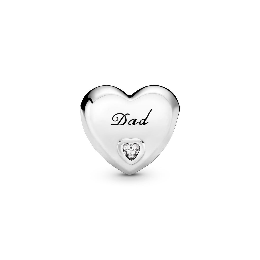 Pandora Moments Charm Cœur Papa 796458CZ