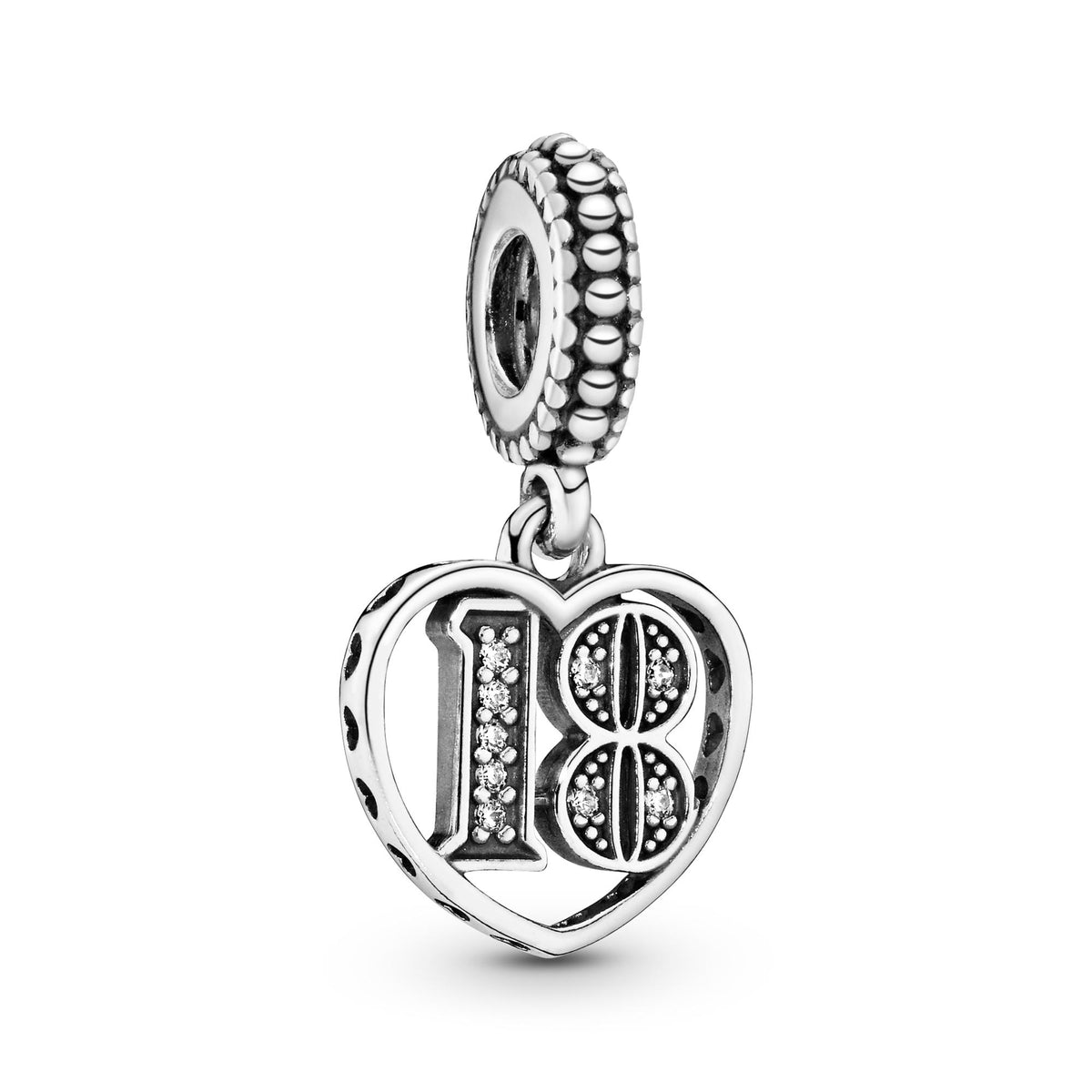 Pandora Moments Charm Pendant 18ème Anniversaire 797262CZ