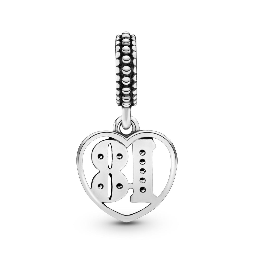 Pandora Moments Charm Pendant 18ème Anniversaire 797262CZ