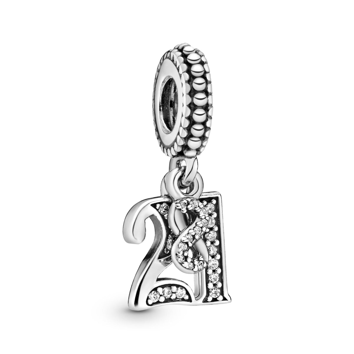 Pandora Moments Charm Pendant 21ème Anniversaire 797263CZ