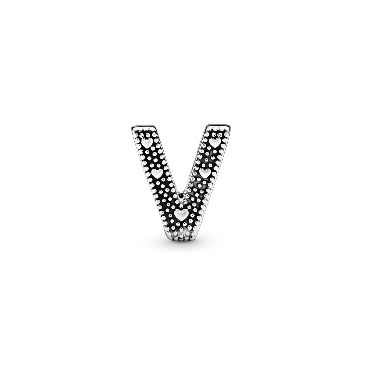 Pandora Moments Charm Alphabet Lettre V 797476