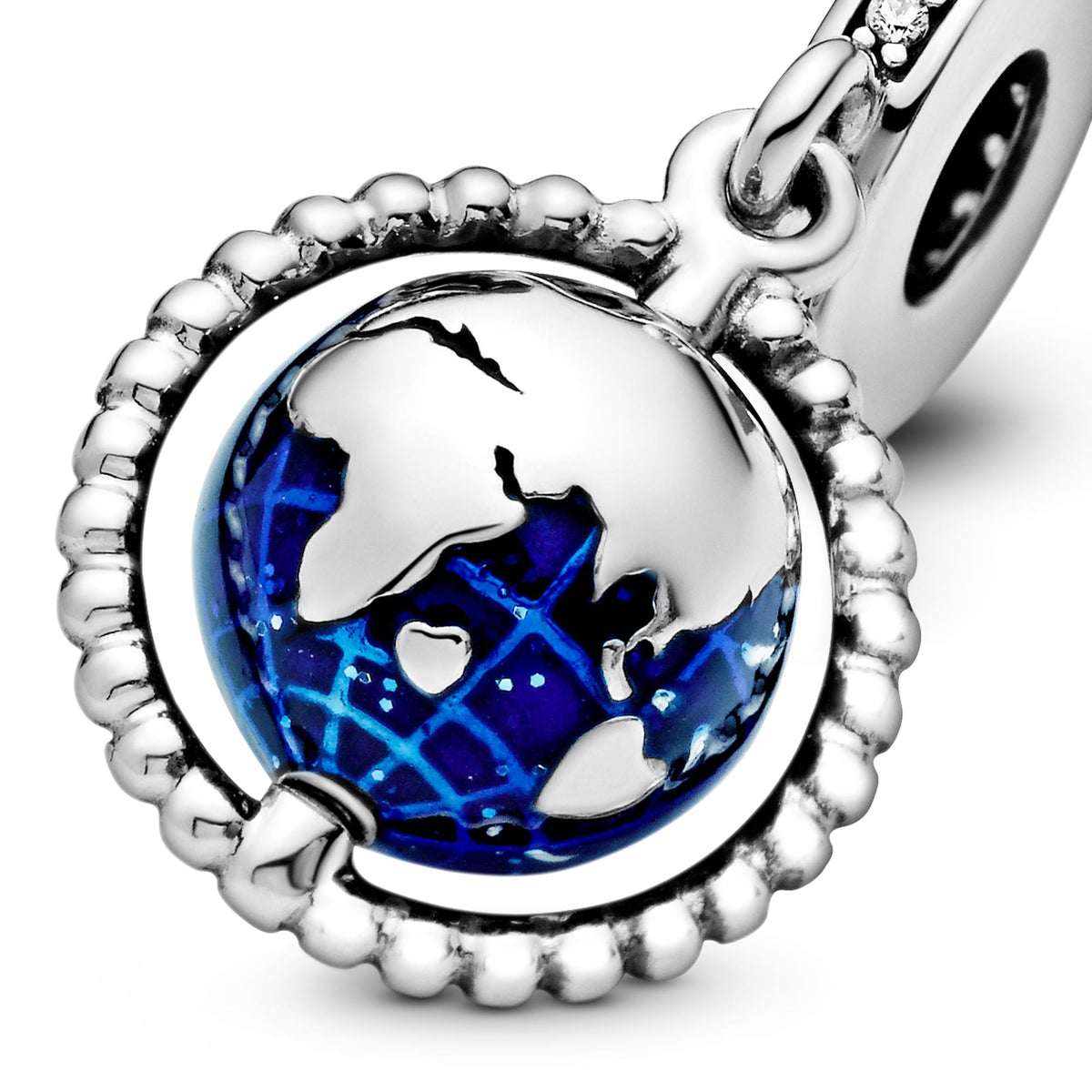 Pandora Moments Charm Pendant Globe Pivotant 798021CZ