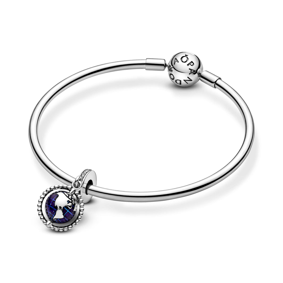 Pandora Moments Charm Pendant Globe Pivotant 798021CZ