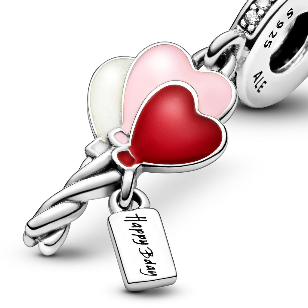 Pandora Moments Charm Pendant Ballon Happy Bday (Joyeux anniversaire) 798076CZ