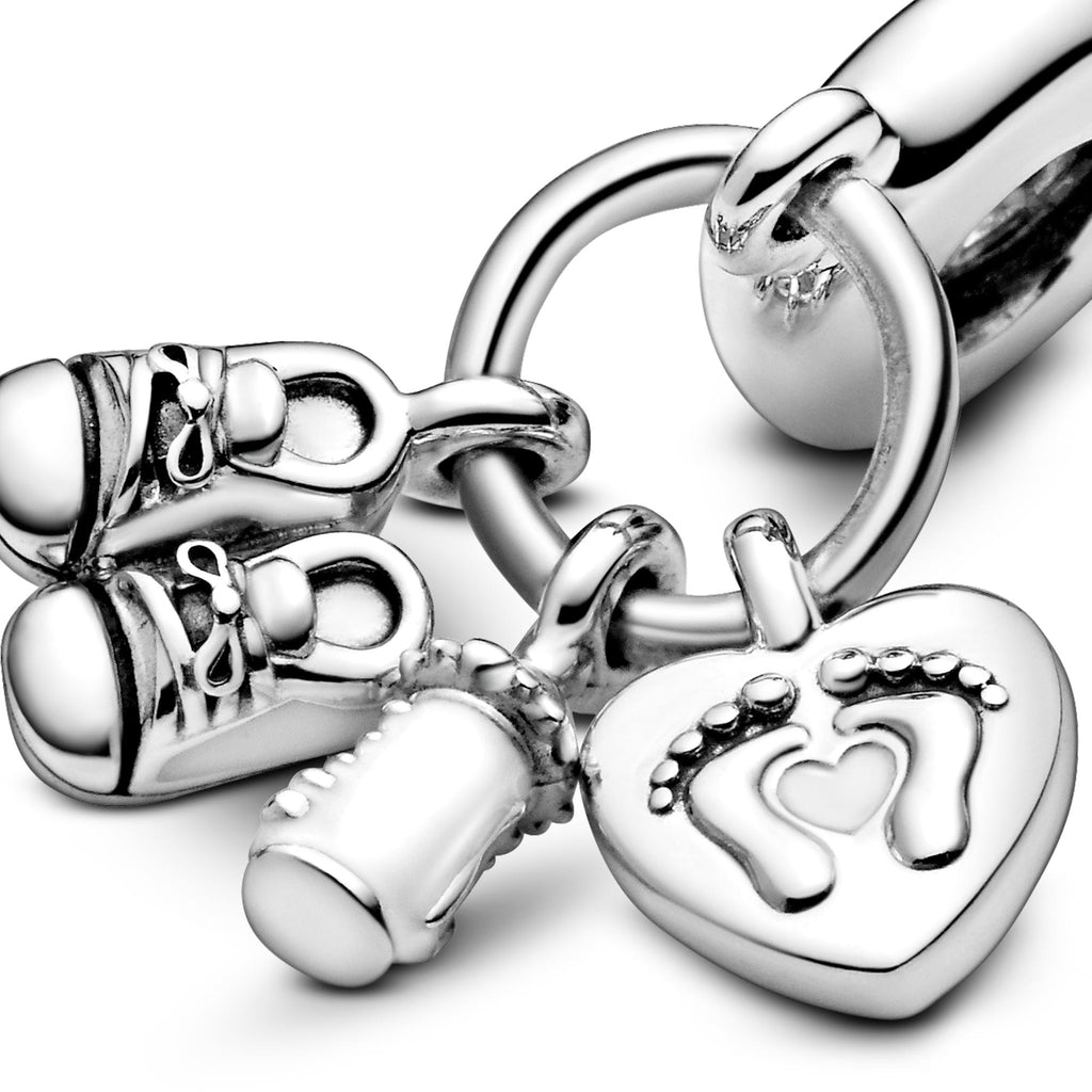 Pandora Moments Charm Pendant Biberon &amp; Chaussures Bébé 798106CZ