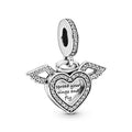 Pandora Moments Charm Pendant Cœur et Ailes d'Ange 798485C01
