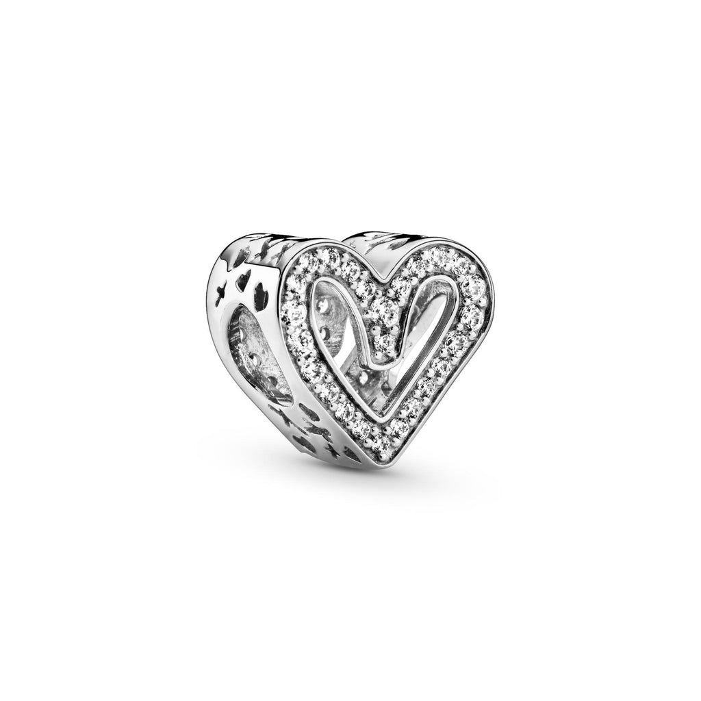 Pandora Moments Charm Cœur Dessiné Scintillant 798692C01