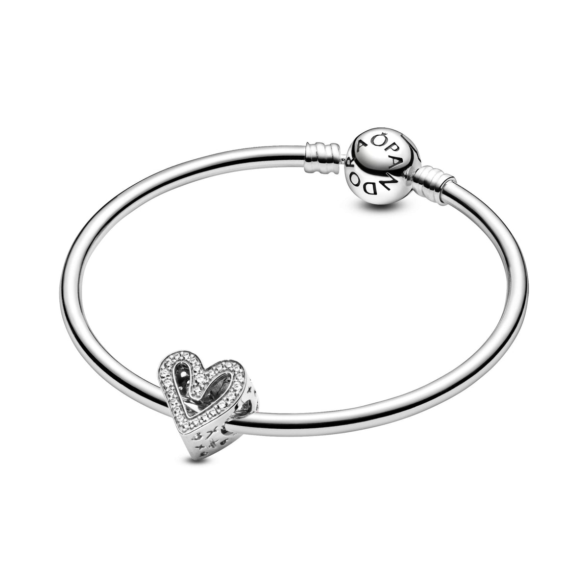 Pandora Moments Charm Cœur Dessiné Scintillant 798692C01
