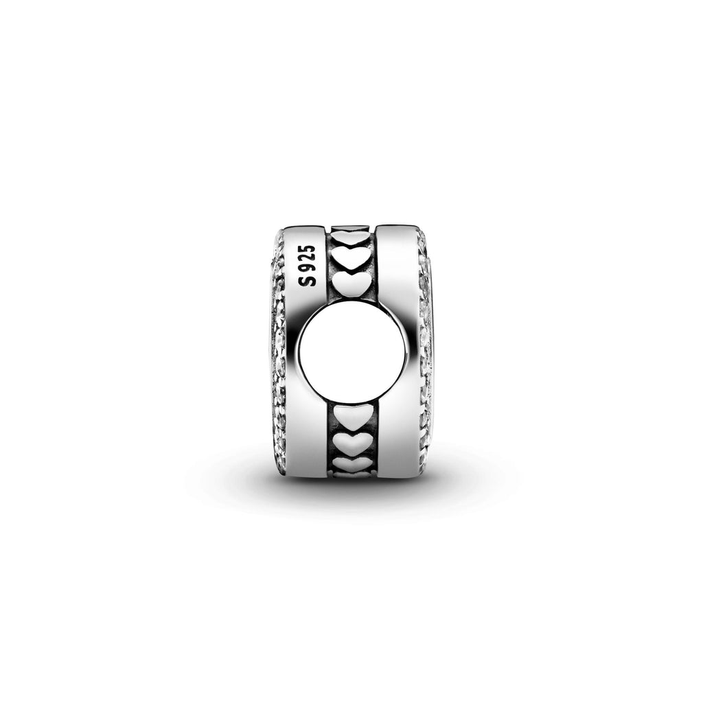Pandora Moments Charm Bouton Scintillant Gravable 798747C01