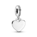 Pandora Moments Charm Pendant Plaque Cœur Gravable 798761C01