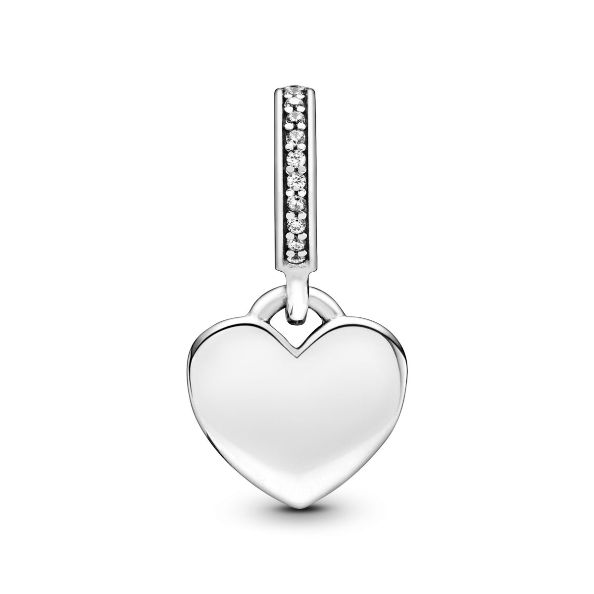 Pandora Moments Charm Pendant Plaque Cœur Gravable 798761C01