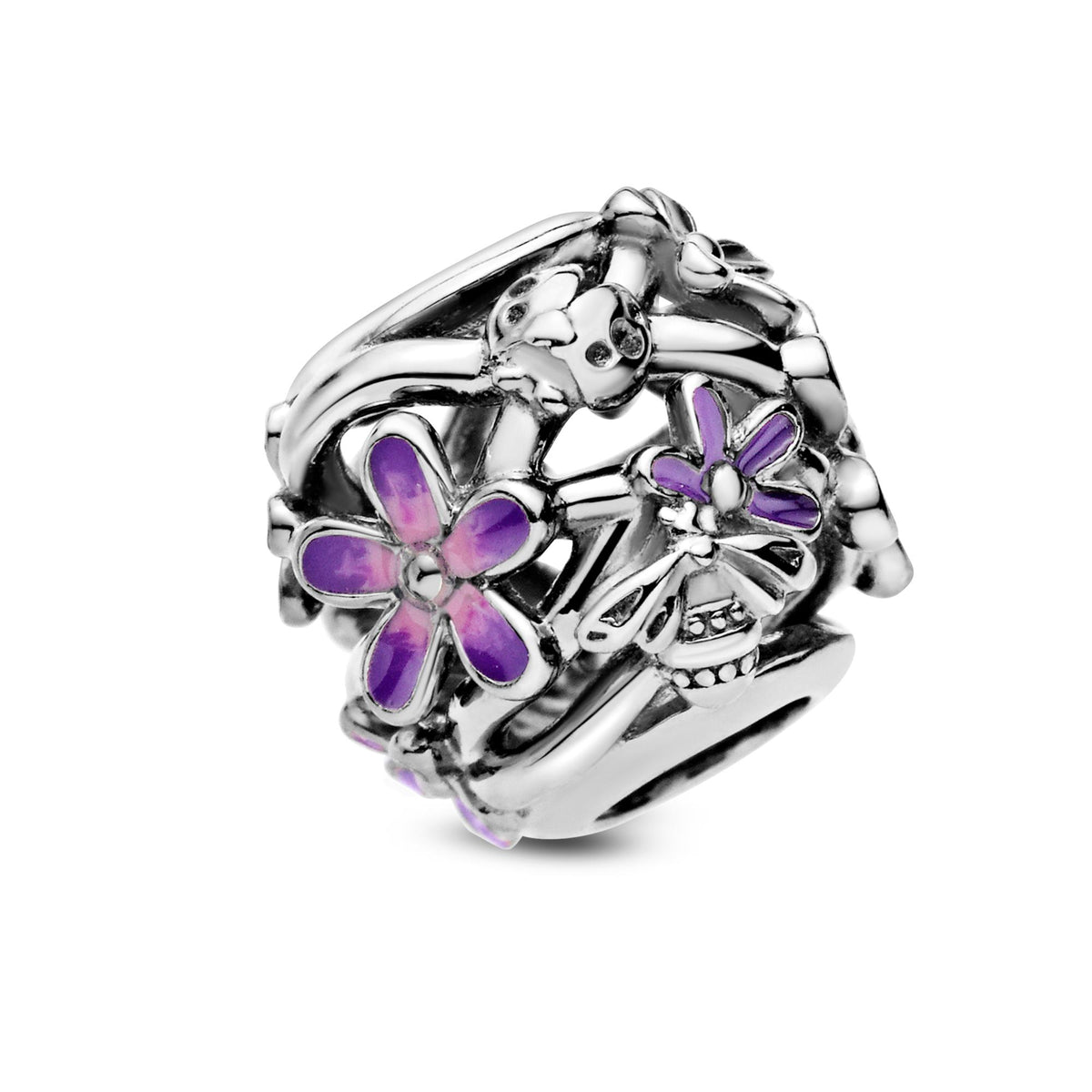 Pandora Moments Charm Marguerite Violette Ajouré 798772C02