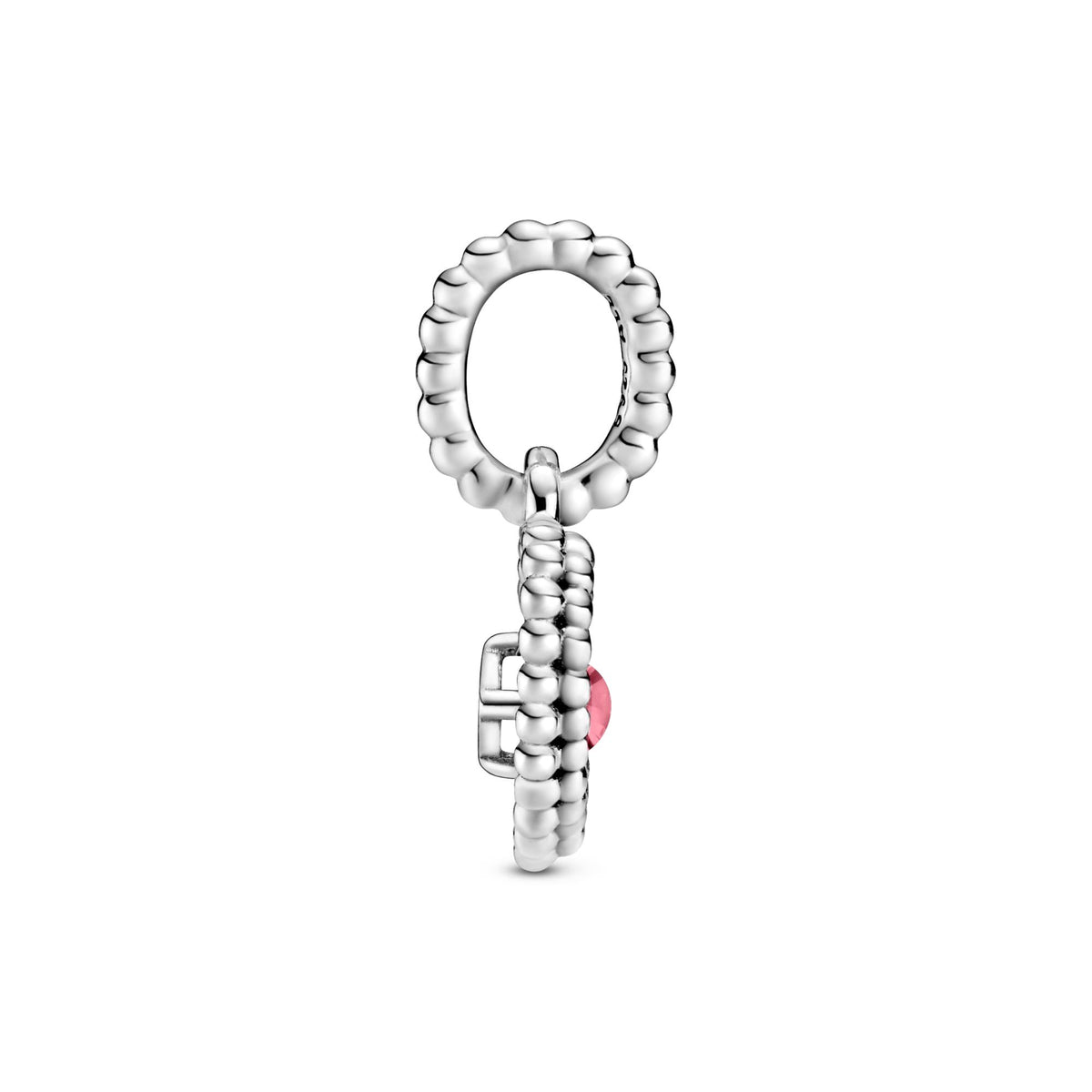 Pandora Moments Charm Pendant Cœur Perlé Rose Pétale 798854C09