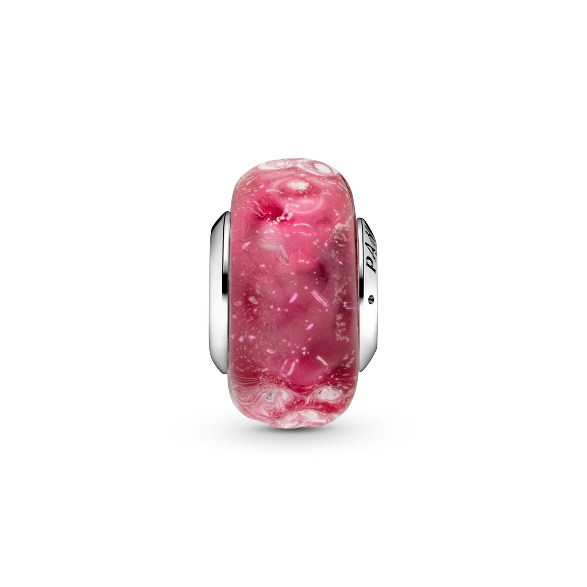 Pandora Moments Charm Verre de Murano Rose Ondulé Fantaisie 798872C00