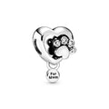Pandora Moments Charm Empreinte de patte & Cœur Scintillant 798873C01