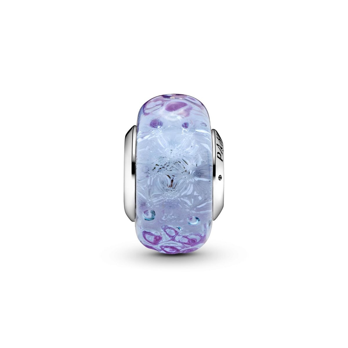 Pandora Moments Charm Lavande en verre de Murano ondulé 798875C00