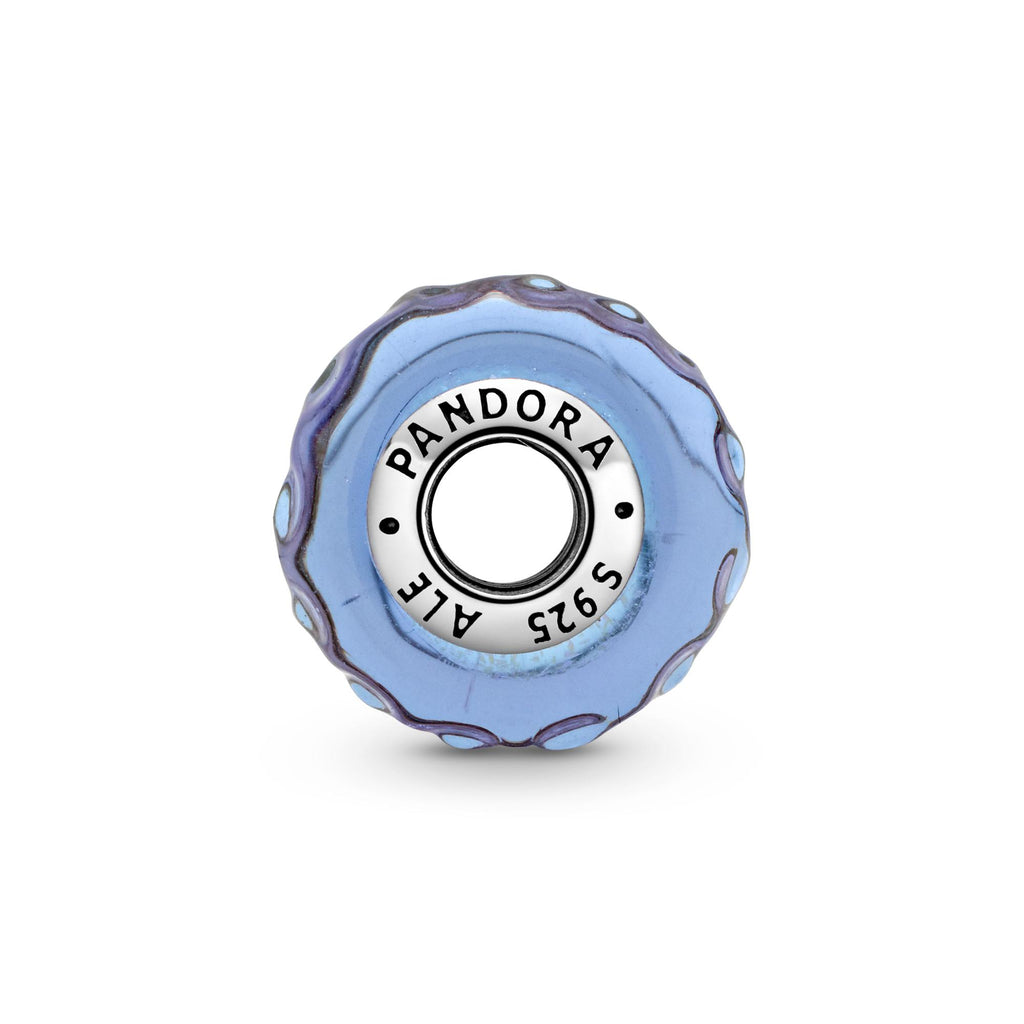 Pandora Moments Charm Lavande en verre de Murano ondulé 798875C00