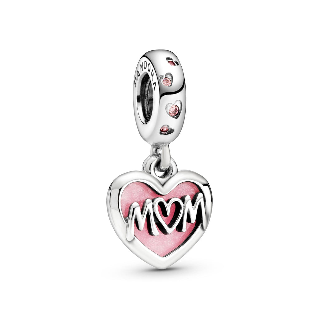 Pandora Moments Charm Pendant Cœur Inscription Mum (Maman) 798887C01