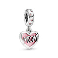 Pandora Moments Charm Pendant Cœur Inscription Mum (Maman) 798887C01