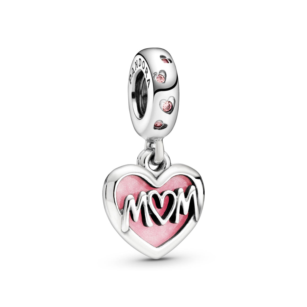 Pandora Moments Charm Pendant Cœur Inscription Mum (Maman) 798887C01