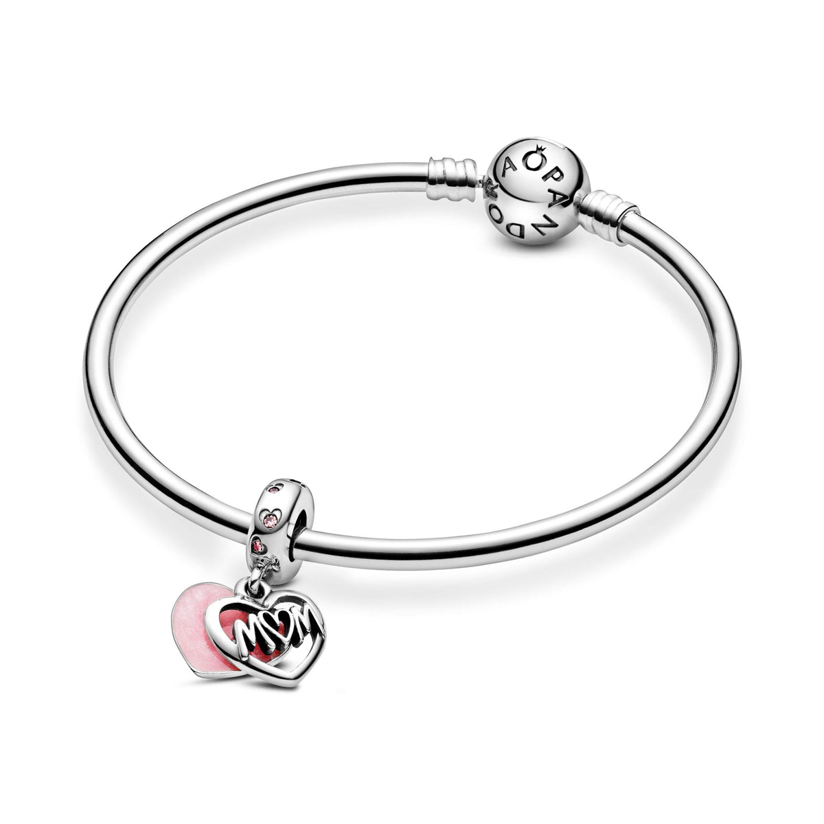Pandora Moments Charm Pendant Cœur Inscription Mum (Maman) 798887C01