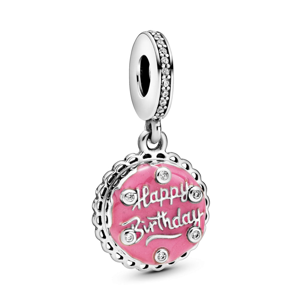 Pandora Moments Charm Pendant Gâteau d'Anniversaire Rose 798888C01