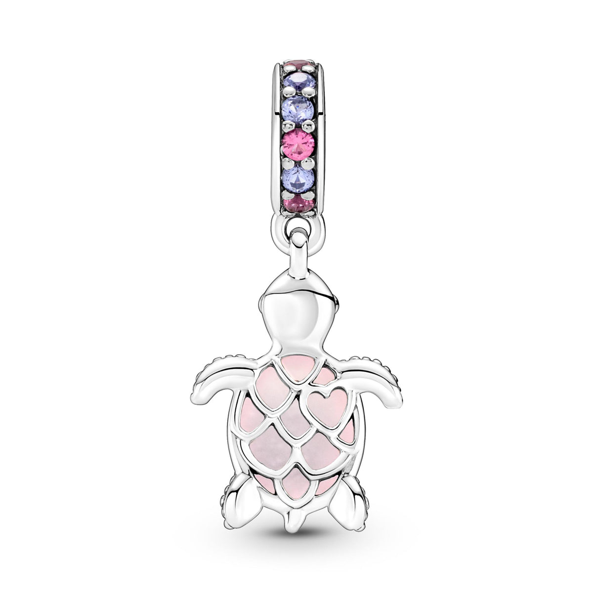Pandora Moments Charm Pendant Tortue de Mer Rose en Verre de Murano 798939C02