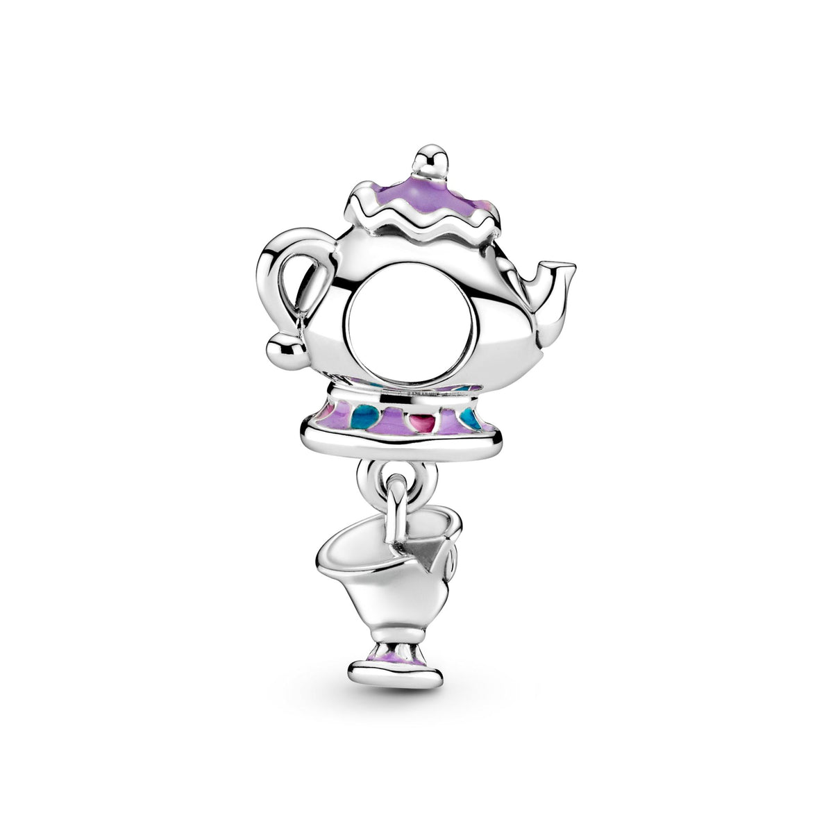 Pandora Disney Charm Pendant Disney La Belle et La Bête Madame Samovar et Zip 799015C01