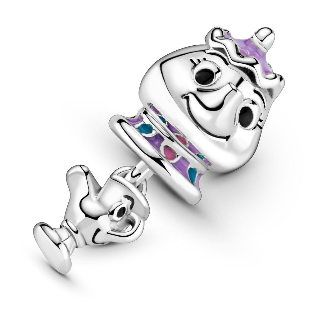 Pandora Disney Charm Pendant Disney La Belle et La Bête Madame Samovar et Zip 799015C01