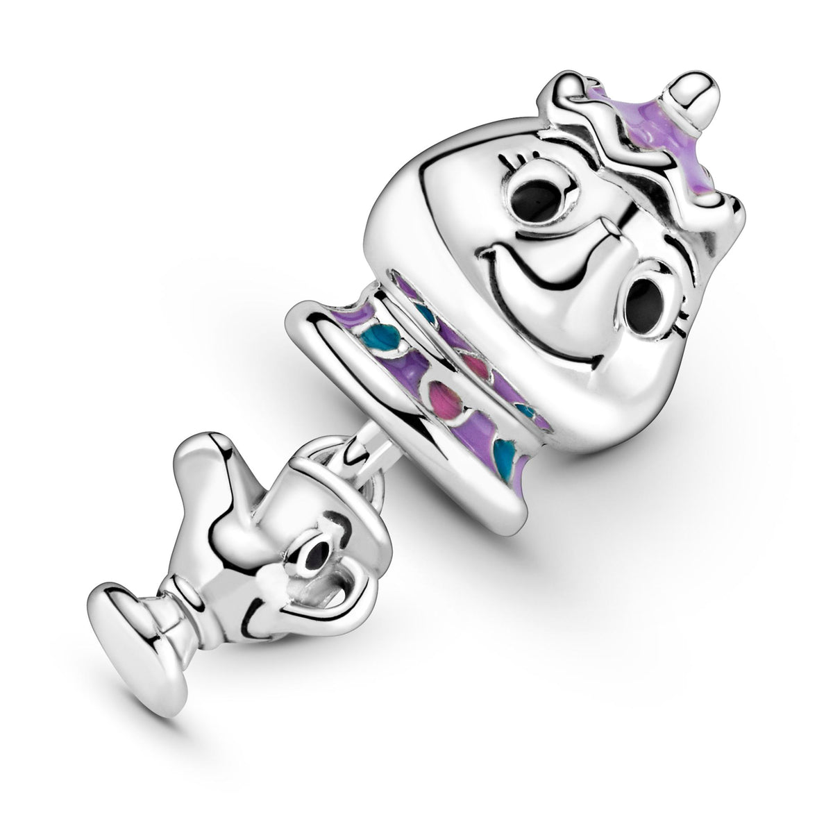 Pandora Disney Charm Pendant Disney La Belle et La Bête Madame Samovar et Zip 799015C01