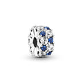 Pandora Moments Charm Clip Scintillant Incolore & Bleu 799171C01