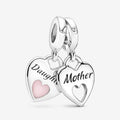 Pandora Moments Charm Pendant Cœur Séparable Double 799187C01