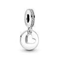 Pandora Moments Charm Pendant Disque Cœur Gravable 799212C01