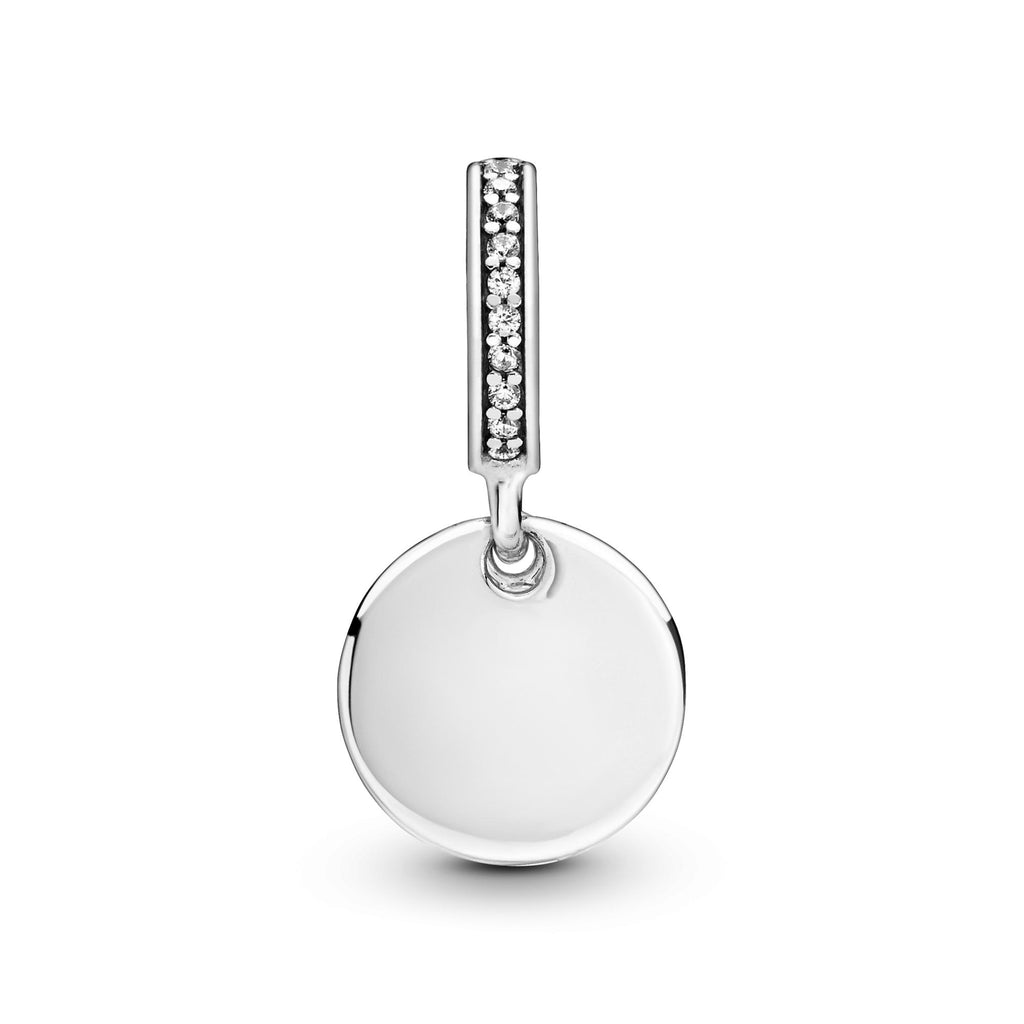 Pandora Moments Charm Pendant Disque Cœur Gravable 799212C01