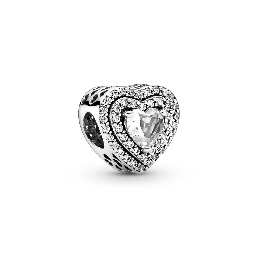 Pandora Moments Charm Cœurs Nivelés Scintillant 799218C01
