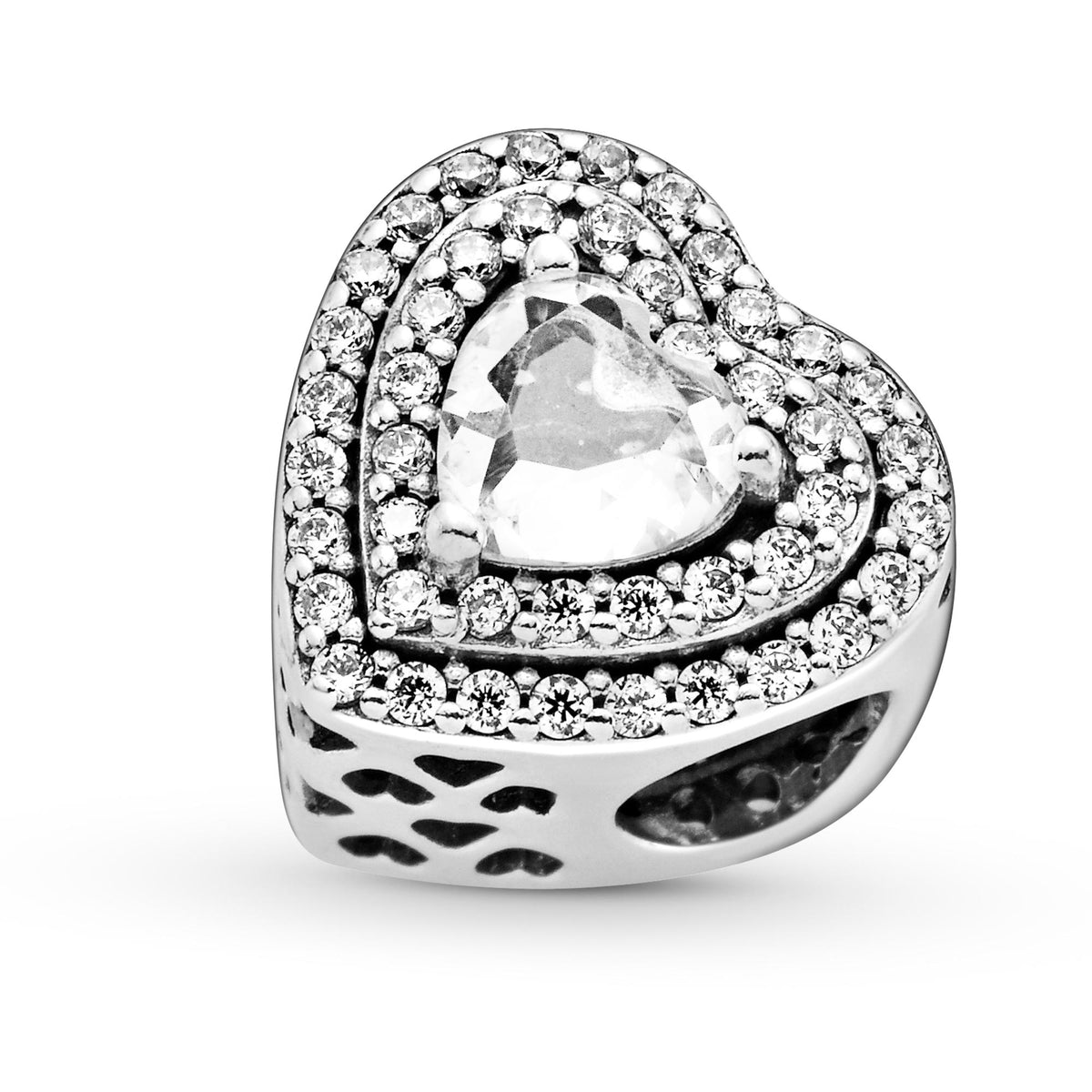 Pandora Moments Charm Cœurs Nivelés Scintillant 799218C01